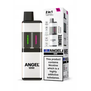 White Edition Angel 1200 Rechargeable Disposable Pod Kit 